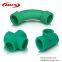 Chinese factory plastic water pipe connectors green Din standard ppr pipe fittings