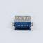 Fish fork foot square without curling female Straight edge SMT USB 3.0 connector