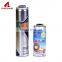 Fashionable tin metal refillable aerosol paint spray can