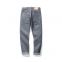 Top Quality Sewing Grey Jeans Selvedge Straight Leg Jeans