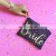 Wholesale glitter clutch gift bag makeup with personalized label