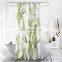 Bamboo Pattern Printed Polyester Designer Custom Shower Curtain and Bathroom Curtains