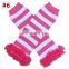 Striped Lace Knee Pads for Baby Holiday Toddler Chiffon Ruffle Leg Warmers  Unisex Knee Protector