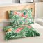 Wholesale Cheap Tropical Plant Flower Ultrasonic Quilt Sets Summer Quilt Lightweight with Birds Bedspreads