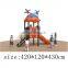 small outdoor plastic kids sliding toys playground kids plastic slide combination