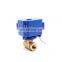 2 way electric DC3-6V DN20 /DN25 CR05 wiring -5wires motorized ball valve with signal feedback