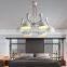 hotel restaurant ceiling light black metal spider lamp modern ceiling lamp