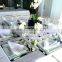 Hexagon mirror gold wedding christmas table centerpiece