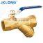 J2023 Brass Large Bore Valve Brass Ball Valve DN50 PN16  Brass Core Ball Valve