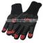 Good Quality Customized 1472F Oven Non Slip Silicone Heat Resistant BBQ Gloves for Kitchen Backing