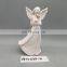small elegant christmas ceramic angel fairies figurine decoration ornament