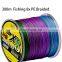 Factory direct sale colorful 8 strands pe braided carp fishing line 300m Polyethylene Braided Wire Fishing line