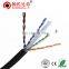 Waterproof Cat 6 1000ft Plenum 4pr Pure Copper UTP Network Cable Cat6