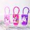 Cute Portable 30ML Plastic Empty Hand Sanitizer  Bottle  with Silicone Holder