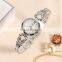 JW 8312 Vintage classic ladies quartz analog stainless steel charm lady stylish watch