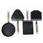 TRIONFO mini cast iron bbq tool with wooden handle set