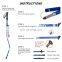 Outdoor Multifunction Walking Stick Trekking Poles Telescopic Fold Crutches Hiking Stick Crutch Elderly Metal Stick Walking Cane