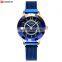 CURREN Fashionable Small Diamond Sun Model Dial Japanese Sport Waterproof Mesh Belt Ladies Watch