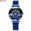 CURREN Fashionable Small Diamond Sun Model Dial Japanese Sport Waterproof Mesh Belt Ladies Watch