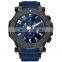Men Luxury Watch High Quality Stainless Steel Case Silicone Strap Big Face Sport Waterproof Custom Logo Mens Chronograph Watch