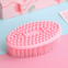 Factory Vegan The Shop Hair Strawberry Silicone Soft Skin Brushing Sisal Dry Wholesale Body Massage Brush