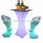 tall bar table and chairs /led bar furniture and outdoor table lights ip55  for night club bar furniture table and event
