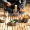 Customized Hot Selling Hiking Personal Picnic Kitchen Portable Aluminum Set Outdoor Cookware