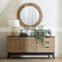 Best Seller Eye-catching Circular Frame Wicker Rattan Mirror Wall Decoration For Sale Wholesale Made in Vietnam