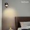 3 Helligkeitsstufen, 3 Farben, kabellose Wandlampe, mit aufladbarer Batterie betrieben, wandmontierbar, drehbar, magnetisch, mit Fernbedienung, LED-Wandleuchte