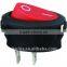 Six pin red Pole rocker switch 16a 125v 16a 250v
