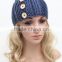 Wholesale Fashion Newest Crochet Patterns Girls Hair Accessories Button Knitted Headband