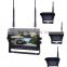 100% Factory Price Quad Split View 4CH Audio Video Input 128G TF Card Recording Marine Camera System with Monitor