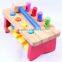 Deluxe Toddler Toy 8 Smile Face Baby Play Wooden Hammer Bench