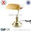 GS/CE/ROHS Solid Brass Banker Lamp Table Lamp