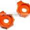 BJ-CA-KT001-OR Motorcycle CNC Rear Axle Spindle Chain Adjuster Blocks for KTM DUKE 125/200/390
