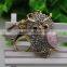 3D popular key chain 2014 fashion jewelry cute crystal owl keychain