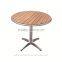 2016 good quality soild wood table top round outdoor coffe table wood