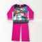 2016 new Toddler Girls Monster high pajamas suits Child/Kids pajama set casual sleep wear