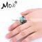 Dragon Pattern Top Quality Big Fashion Ring Designs with Single Stone Change Color Ring for Man Stone Ring Designs for Men