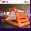 inflatable float water slide, slide type pvc tarpaulin water sport games, floating water slide