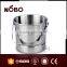 1.6L stainless steel ice bucket steel with handle