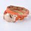 2016 New Popular Monogram Disk Bracelet Multiple Wrap Leather Bracelet