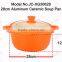 Ceramic Soup Pan with Silicon Nob and Protector/28cm Induction Soup Pot/Die Cast Aluminum Stock Pots