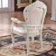 Upscale leather solid wood armchair