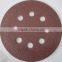 125mm sand paper with hook and loop 8holes hot sale