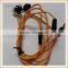 quality in-ear glowing sport earphone for phone,earphone for gionee