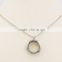 Trendy Christmas gift silver locket photo pendant with crystal for women
