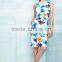 Women's Sleeveless Printed Wrap Dress With Fashion Design