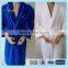 new styles velvet bathrobe/high quality bright colored silk bathrobe