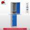 storage blue metal two tiers locker